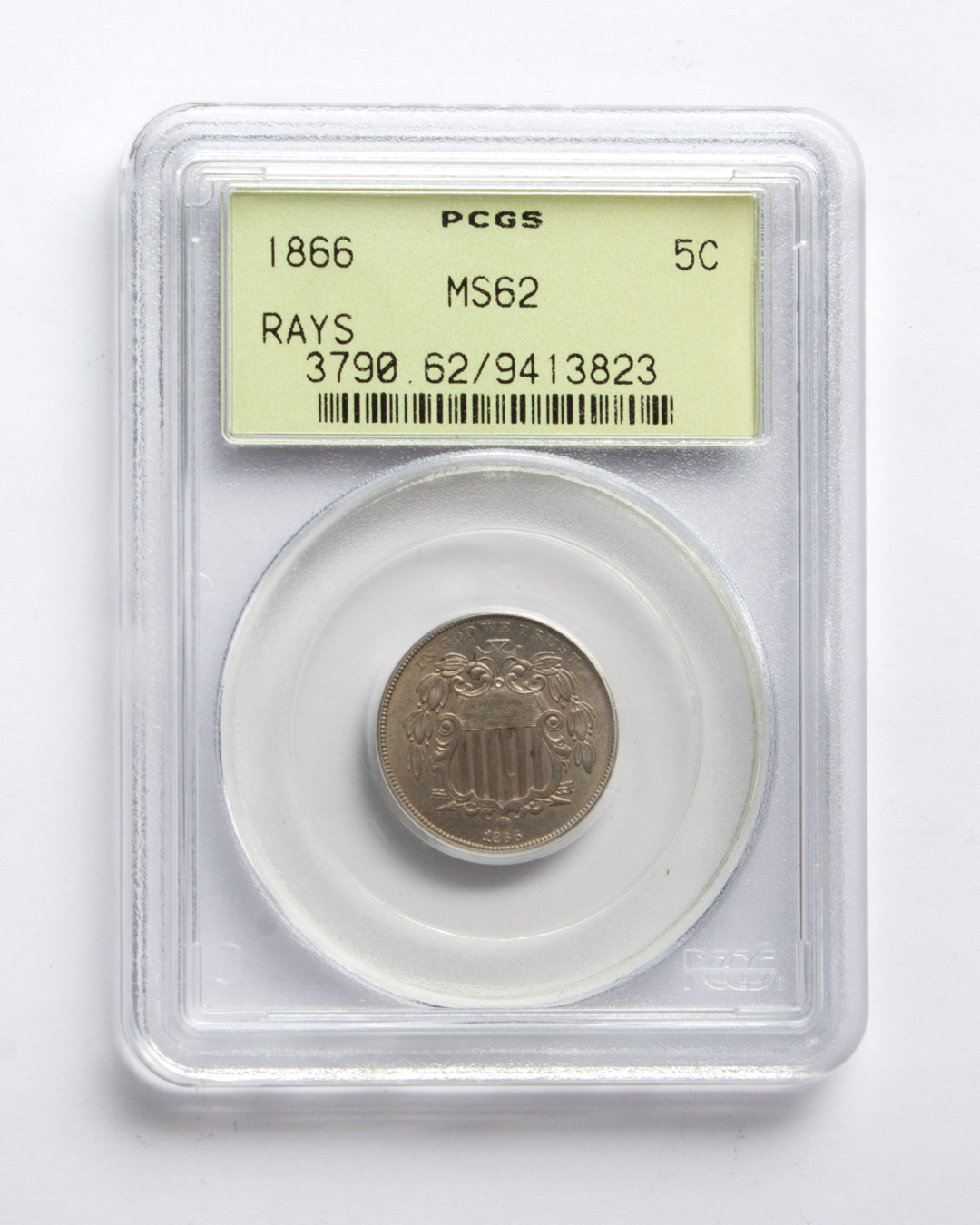 Appraisal: U S Shield type nickel -cent piece MS- in PCGS