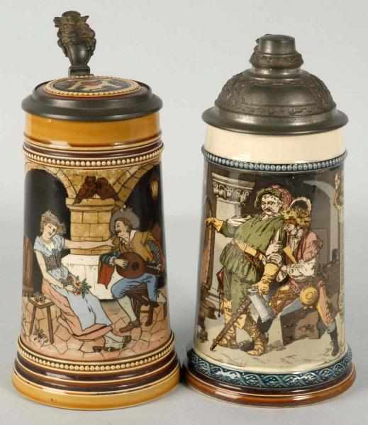 Appraisal: Lot of Mettlach Half-Liter Steins Description First has Mettlach stamp