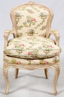 Appraisal: LOUIS XV STYLE PAINTED CHILD'S CHAIR LOUIS XV STYLE PAINTED