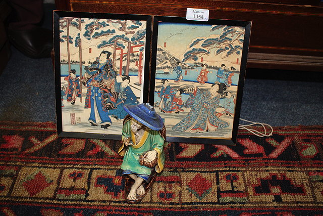 Appraisal: TWO LATE TH CENTURY EARLY TH CENTURY JAPANESE PRINTS ON