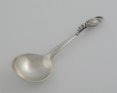 Appraisal: An early th century Danish spoon with a flower head