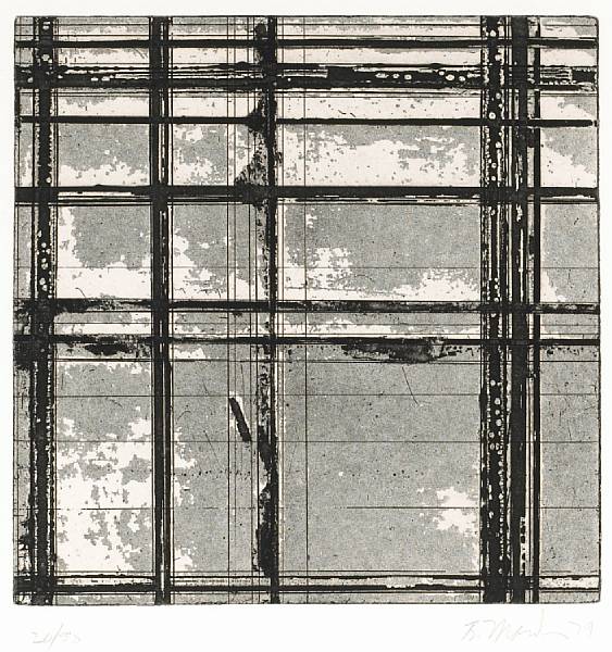 Appraisal: Brice Marden American Tiles L The complete suite comprising aquatints