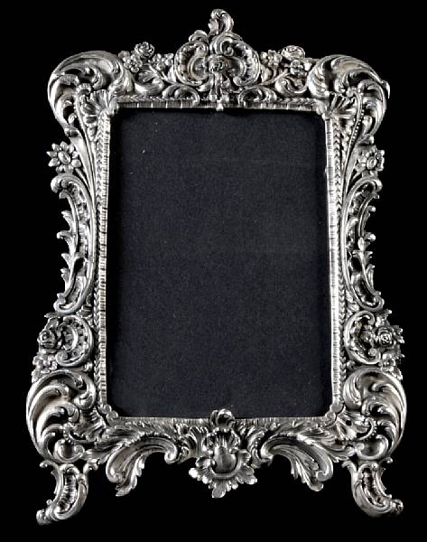 Appraisal: A group of three sterling frames height of largest in