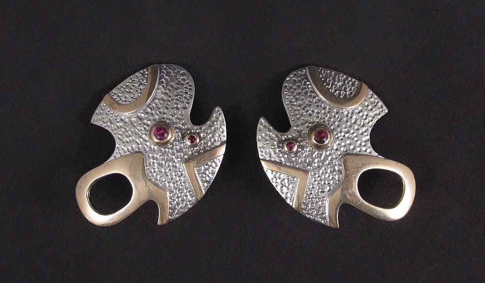 Appraisal: STERLING K EARRINGS Match to the previous lot Sterling and