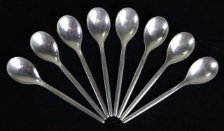 Appraisal: A Michelson Danmark Mid-Century demitasse spoons Hallmarked A Micheslson Copenhagen