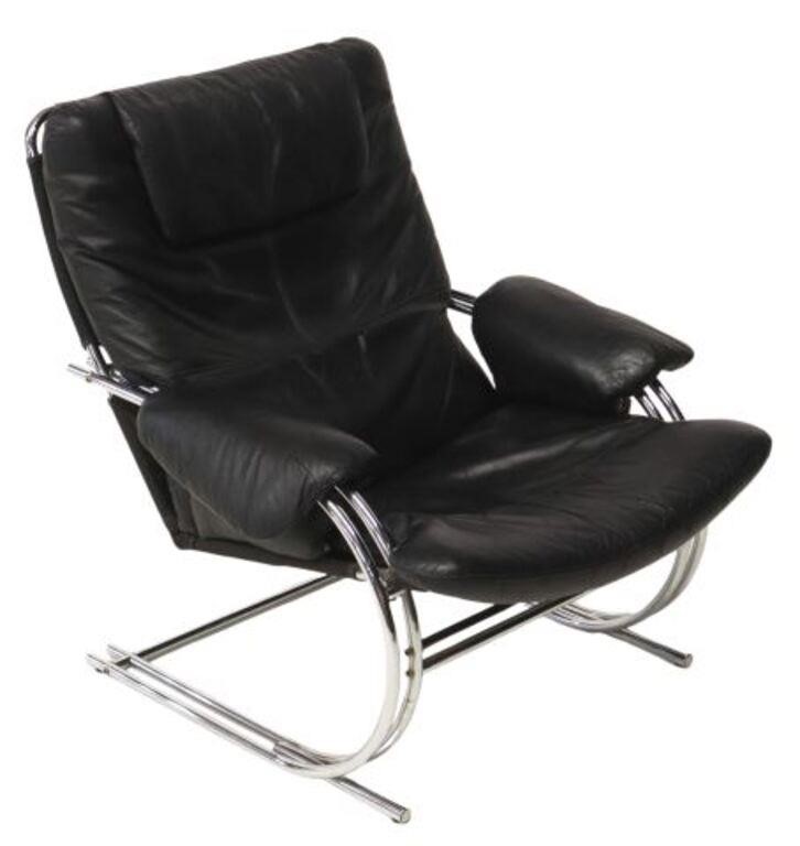 Appraisal: Modernist lounge chair attributed by consignor to Jan Eric Bengtsson