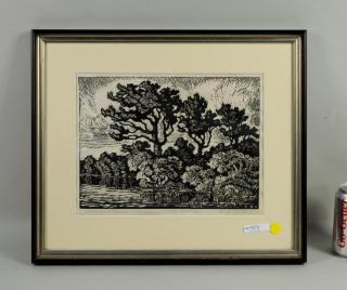 Appraisal: Birger Sandzen Lithograph Presentation Birger Sandzen American - Willow and