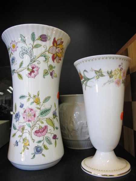 Appraisal: MINTONS VASE AND TWO WEDGWOOD VASES