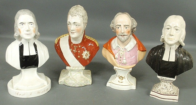 Appraisal: - Four historical Staffordshire figures c incl two of Rev