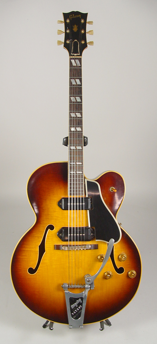 Appraisal: Gibson ES Electric Guitar T' Thinline acoustic Sunburst Two P