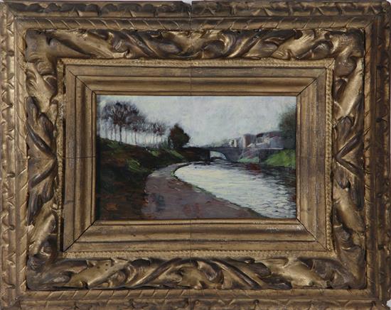 Appraisal: Hermann Dudley Murphy Massachusetts - CHARENTON oil on panel framed