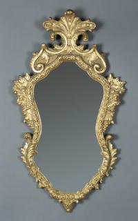 Appraisal: A Louis XV style gilt wood mirror th th century