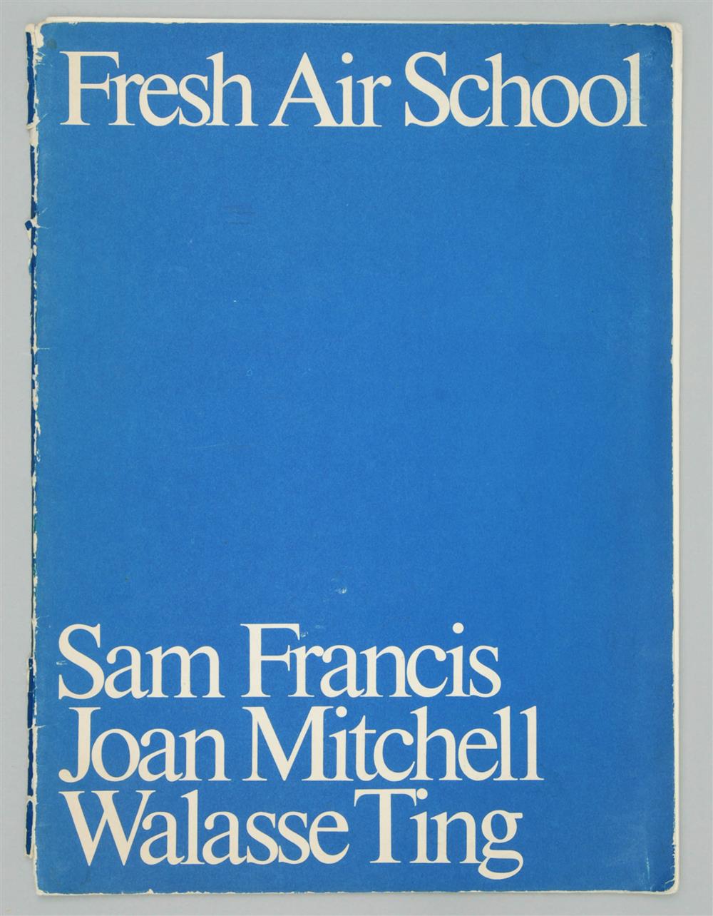 Appraisal: FRESH AIR SCHOOL EXHIBITION OF PAINTINGS SAM FRANCIS JOAN MITCHELL