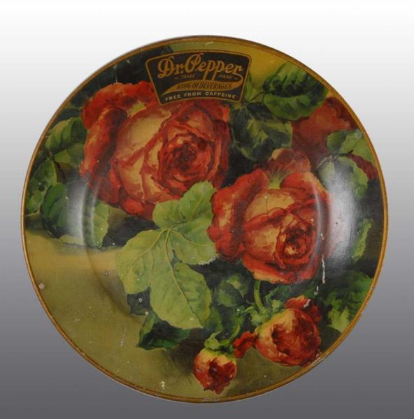 Appraisal: Tin Litho Dr Pepper Tray Description Circa Features roses Some