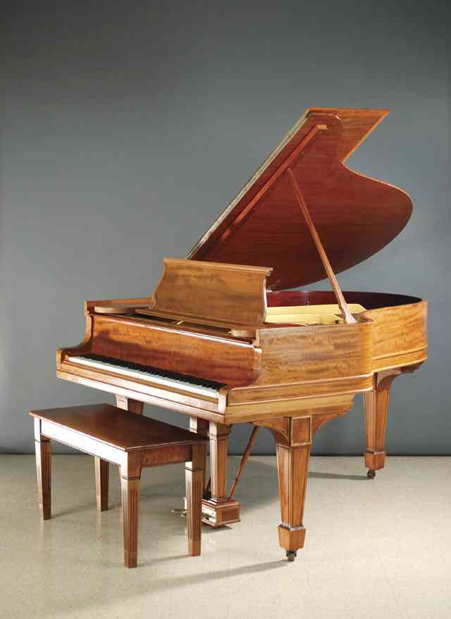 Appraisal: STEINWAY GRAND PIANO WITH BENCH Steinway Sons New York model