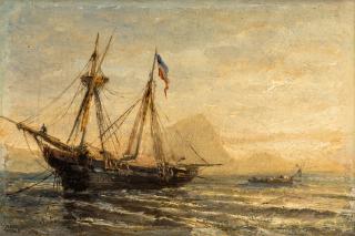 Appraisal: ATTRIBUTED TO ALEKSEY PETROVICH BOGOLIUBOV RUSSIAN - A Russian Barque