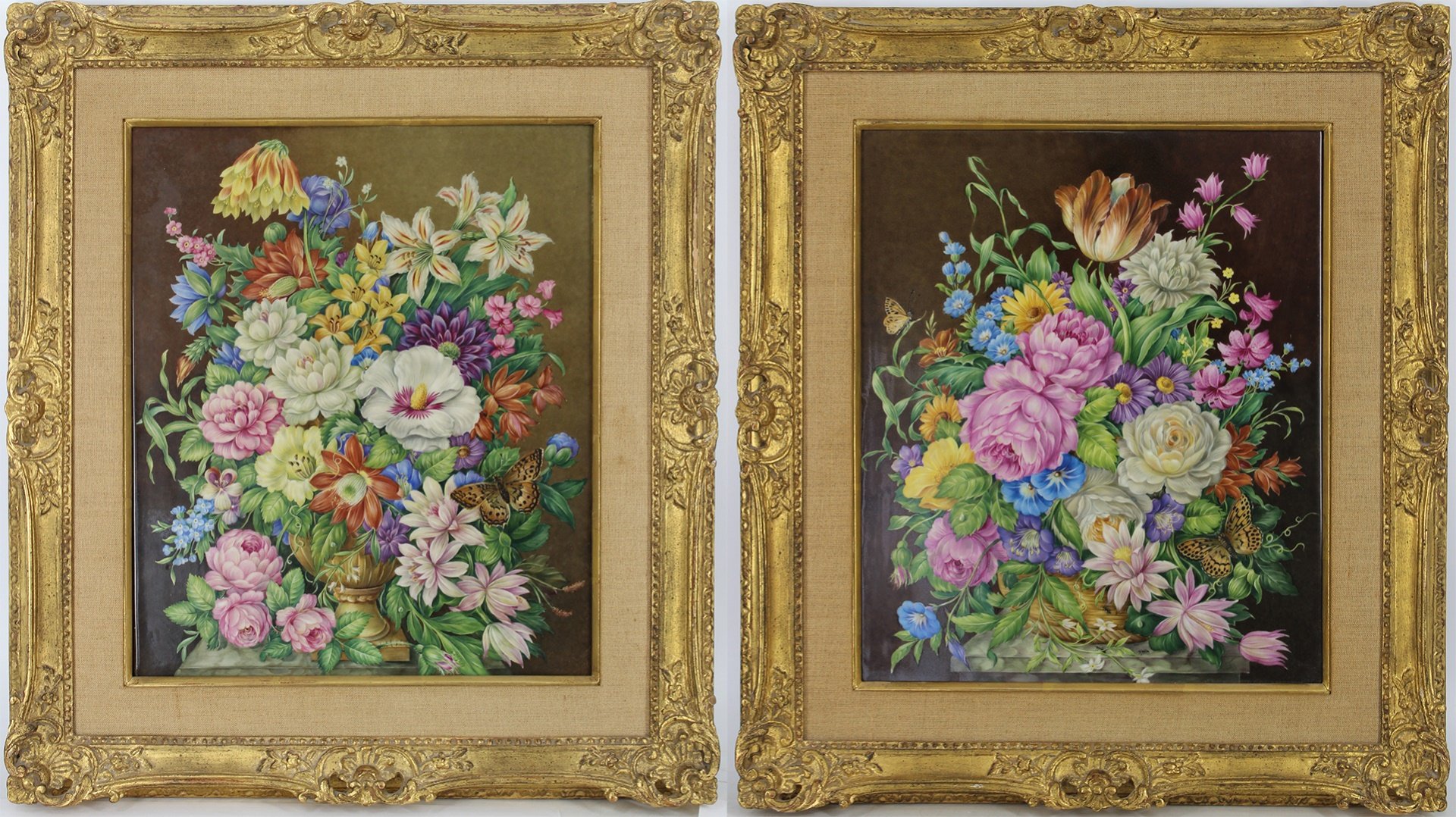 Appraisal: AFTER JOSEPH NIGG AUSTRIAN - A pair of rectangular Vienna