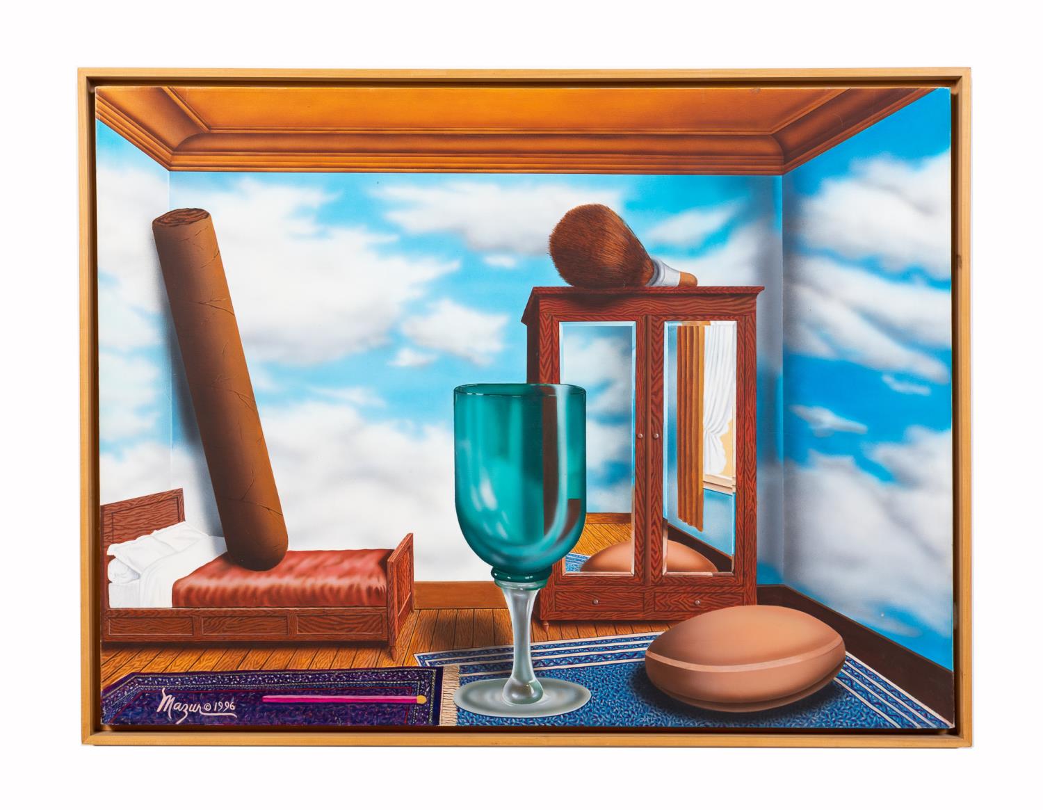 Appraisal: RUBY MAZUR SURREALIST OIL ON CANVAS Ruby Mazur American b