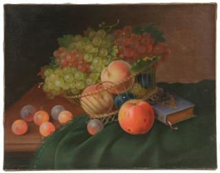 Appraisal: GEORGE FORSTER NY GERMANY - Still Life with Fruit oil