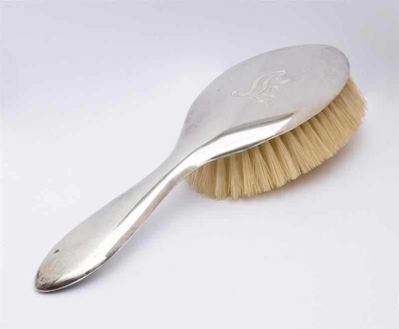 Appraisal: Gorham Art Nouveau Silver-Mounted Hair Brush and an Alvin Monogram