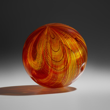 Appraisal: Nancy Callan ORB USA c hand-blown glass dia in cm