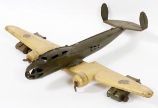 Appraisal: BUDDY-L PRESSED STEEL BOMBER WITH ARMY TANKS C H W