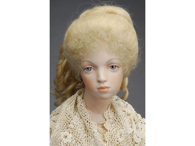 Appraisal: Original Nicholas Bramble Portrait Lady Doll Ca bisque shoulder head