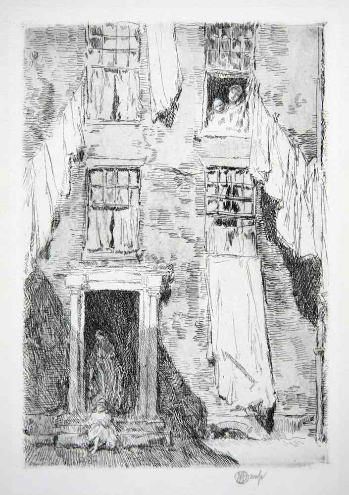 Appraisal: ETCHING - 'Madonna of the North End' by Childe Hassam