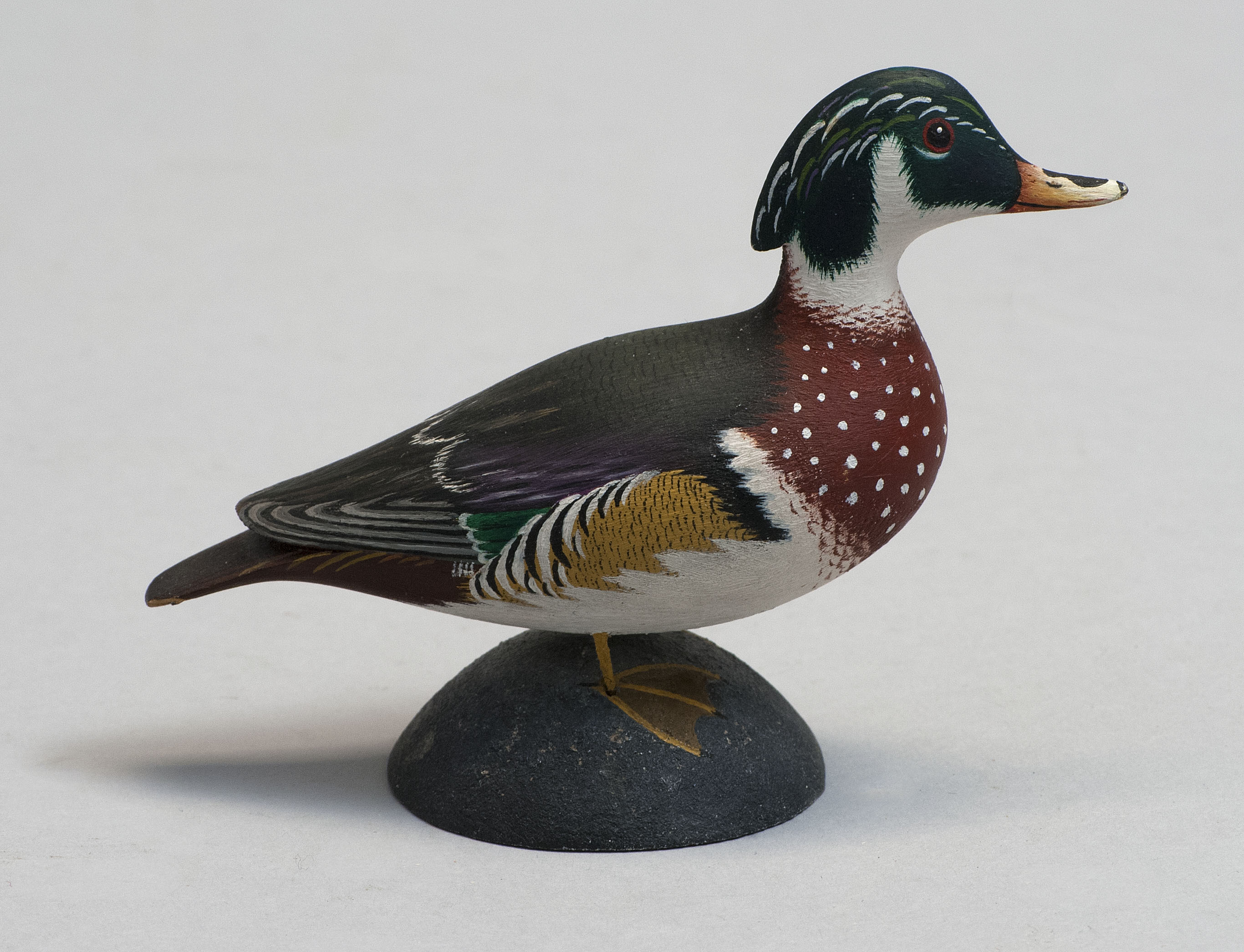 Appraisal: MINIATURE WOOD DUCK th CenturyBy Byron Bruffee of Middleboro Massachusetts