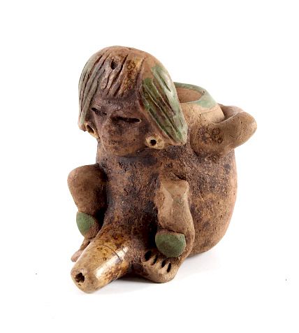 Appraisal: Mayan Fertility Phallic Pipe circa A D This is an