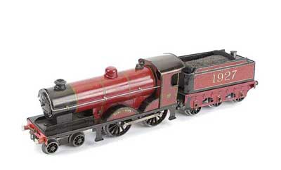 Appraisal: Bassett-Lowke O Gauge - - Loco and Tender LMS maroon