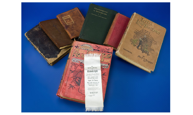 Appraisal: Silk Memorial Bookmark Dated August st and Seven Books Reminiscences