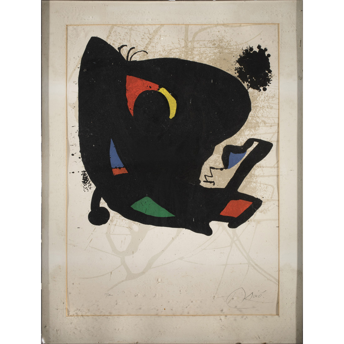 Appraisal: Joan Miro Spanish - L'Oevre Graphique Musee d'Art Moderne lithograph