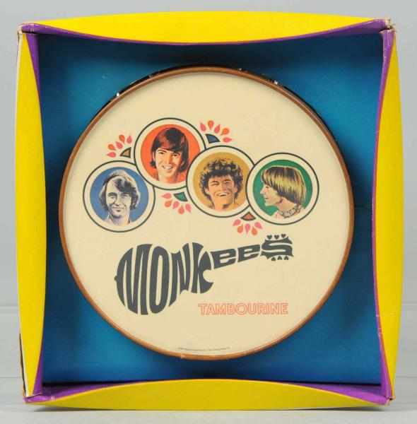 Appraisal: Chein Monkees Tambourine Toy American Tambourine shows a picture of