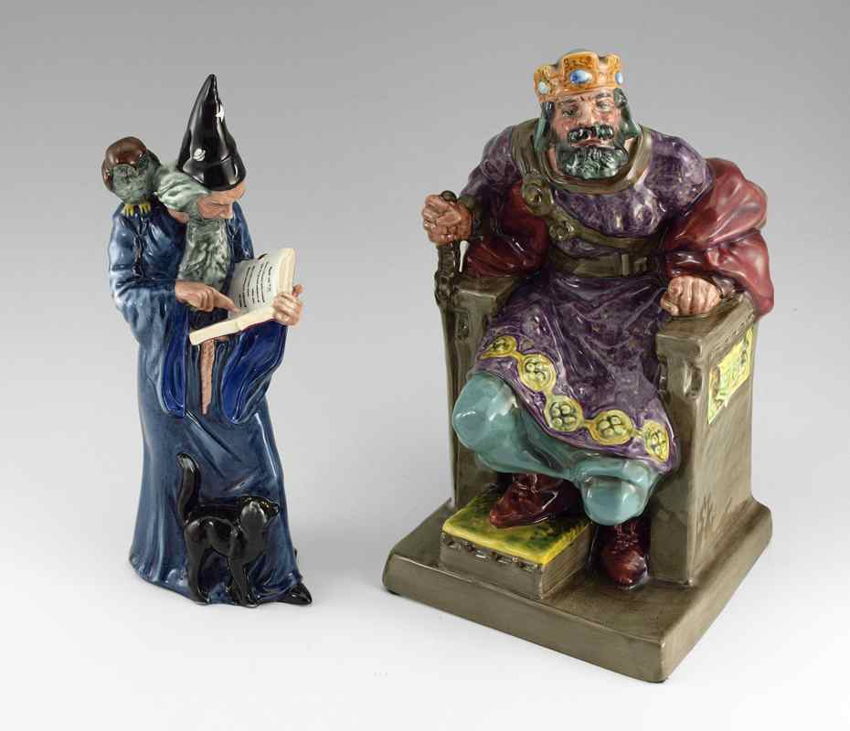 Appraisal: ROYAL DOULTON FIGURINES ''The Old King'' HN '' tall ''The