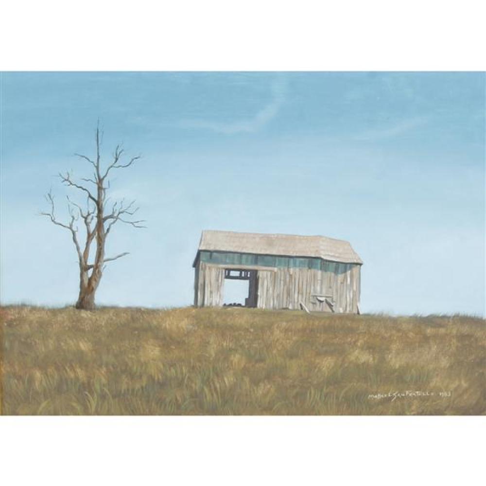 Appraisal: MICHAEL SAN FRATELLO AMERICAN TH CENTURY BARN ON HILL OIL