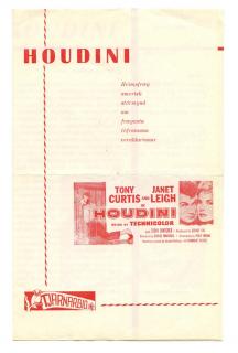 Appraisal: Houdini Harry Icelandic Houdini Movie Brochure Iceland ca Bi-fold pictorial