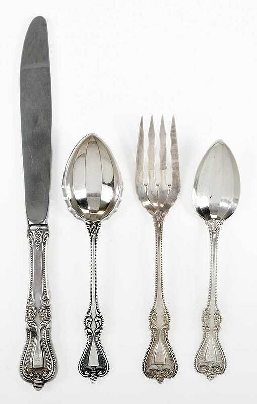 Appraisal: Towle Old Colonial Sterling Flatware Pieces American th century including