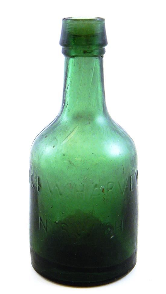 Appraisal: GLASS J K W HARVEY NORWICH CT bottle reverse PORTER