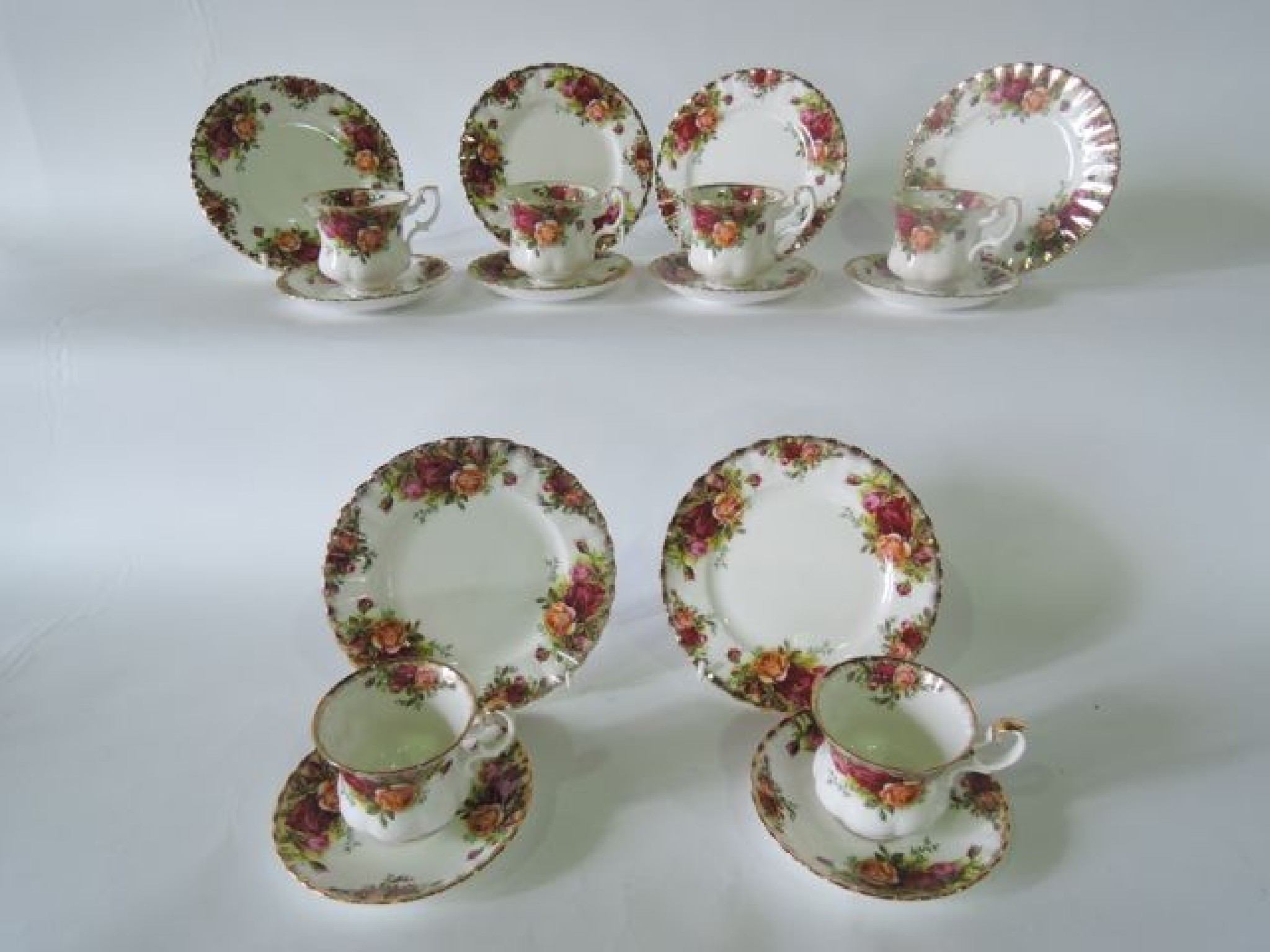 Appraisal: A collection of Royal Albert Old Country Roses pattern coffee