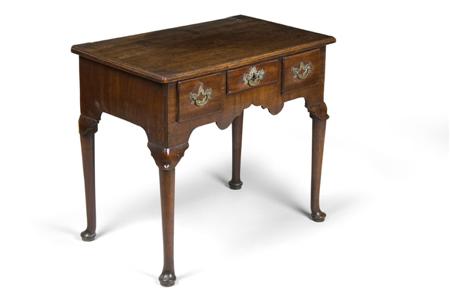 Appraisal: A George II mahogany side table circa the moulded top