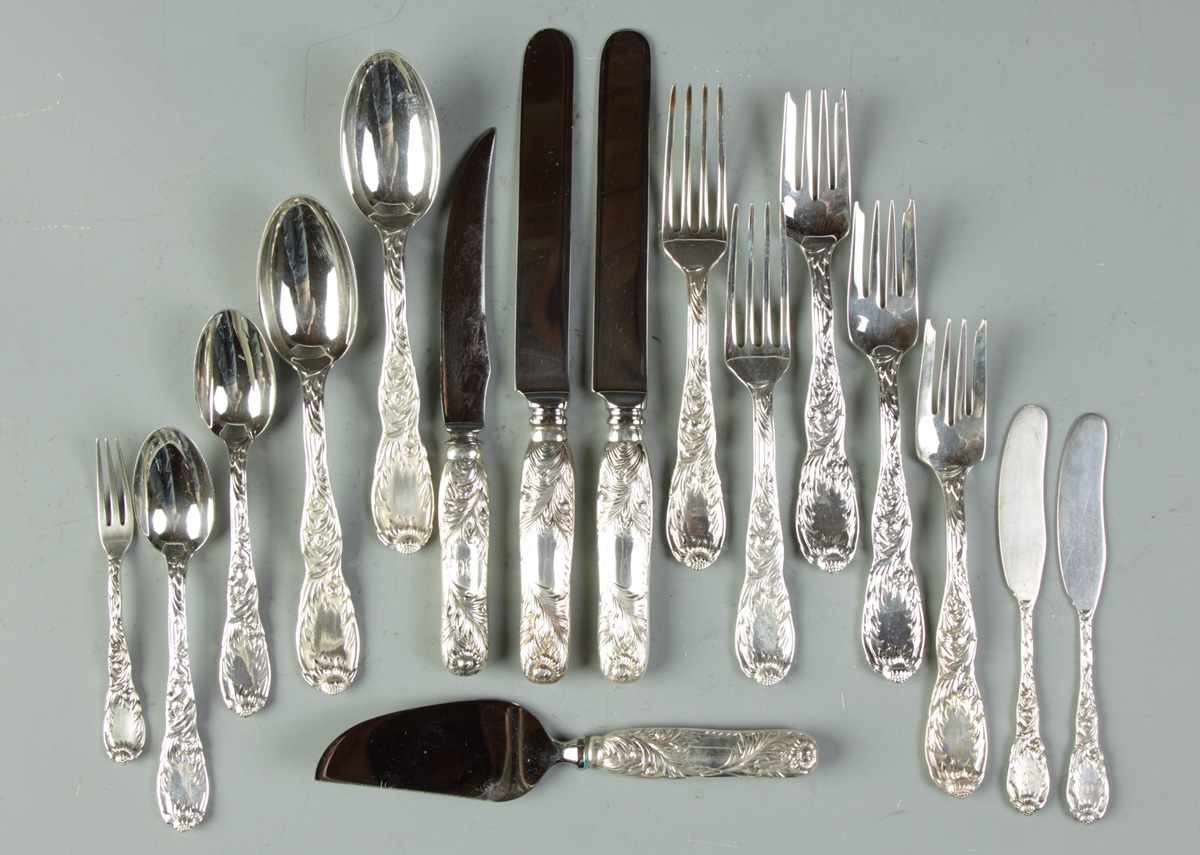 Appraisal: Group of Tiffany Co Sterling Flatware Group of Tiffany Co