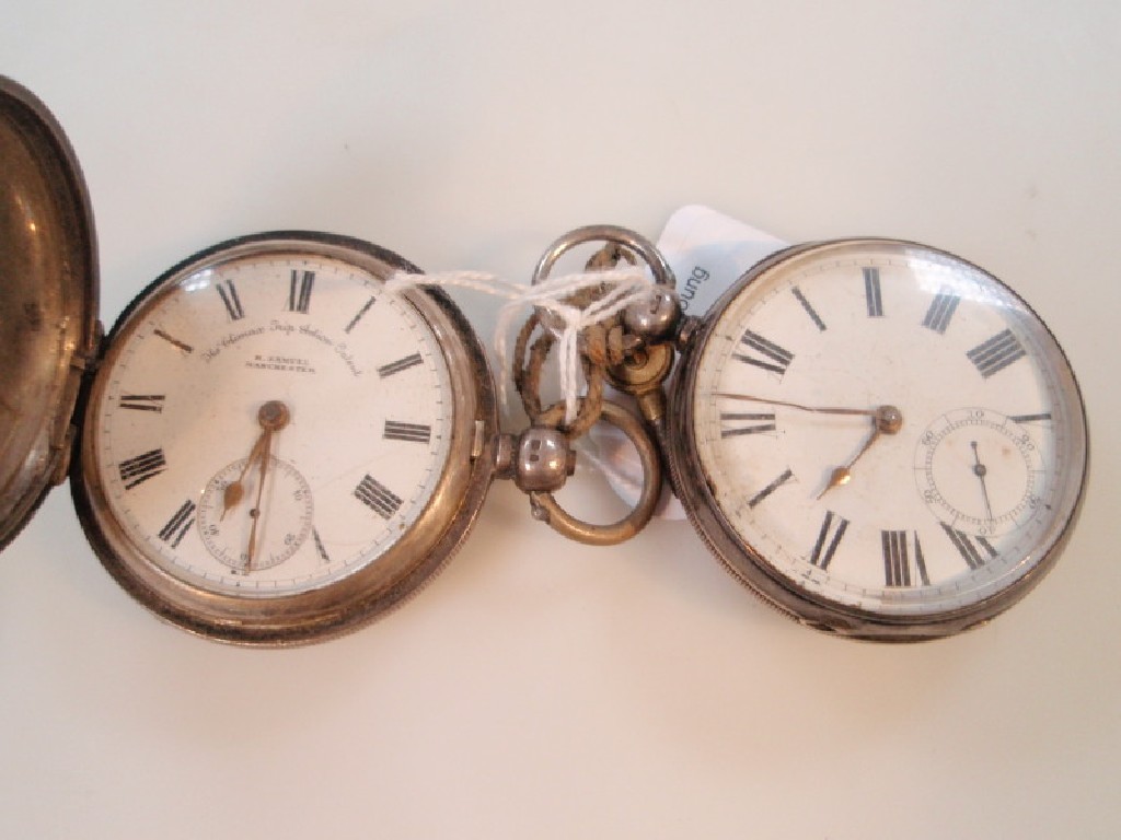 Appraisal: A Victorian silver hunter pocket watch inscribed The Climax Trip