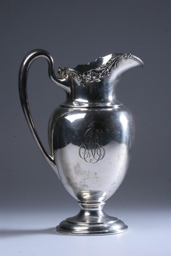 Appraisal: BLACK STARR FROST STERLING SILVER WATER PITCHER last quarter th