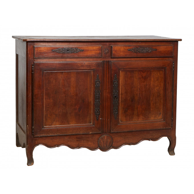 Appraisal: French Provincial Louis XV Style Carved Walnut Sideboard th c