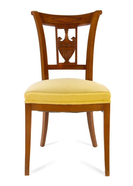 Appraisal: Sale Lot A Biedermeier Side Chair th century with an