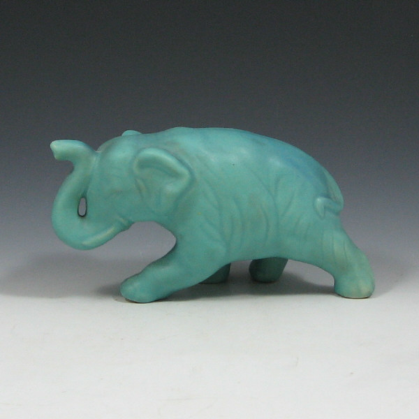 Appraisal: Van Briggle Ming Turquoise Elephant - Mint Van Briggle elephant