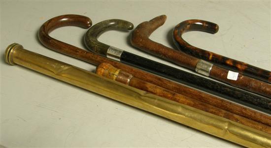 Appraisal: A collection of six th century and later walking sticks