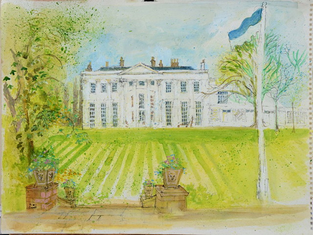 Appraisal: NINA CARROLL - The Hurlingham Club signed titled verso pencil