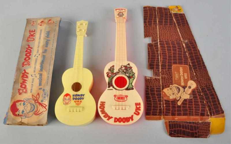 Appraisal: Lot of Plastic Howdy Doody Uke Toys Made by Emenee